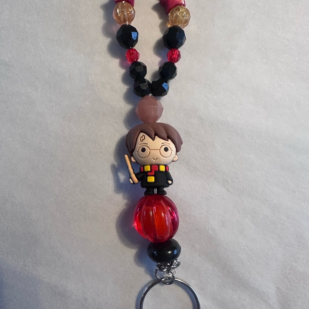 Harry Potter Inspired Charm Beaded Lanyard